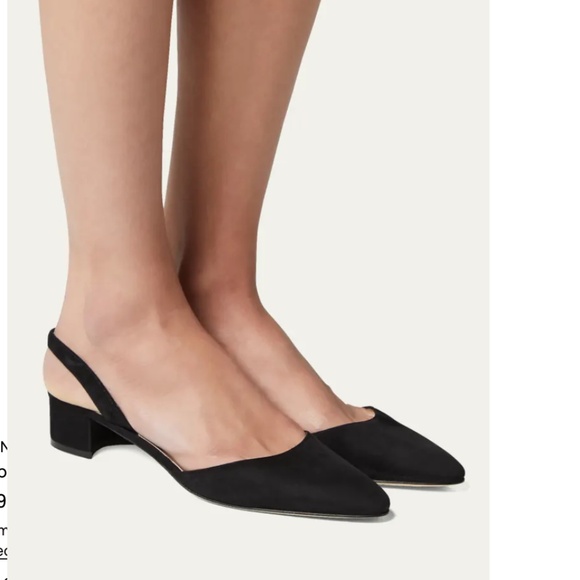 Manolo Blahnik Aspro Suede Block-Heel Slingback Pump - Picture 2 of 10